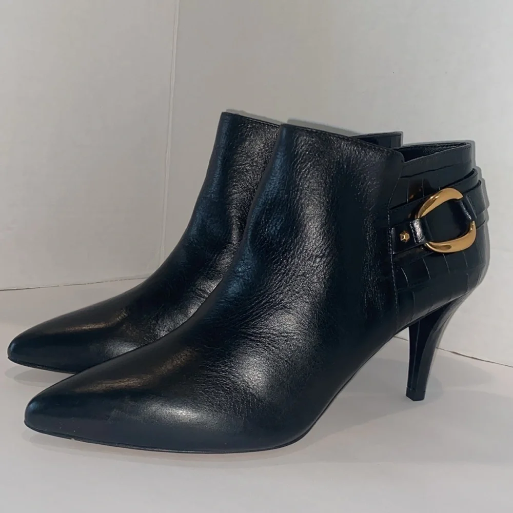 VINCE CAMUTO Women's Selmente High Heel Booties Black Size 10
